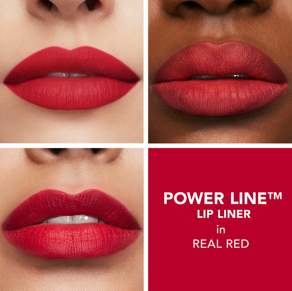 BUXOM Power Line Real Red waterproof matte color stays put for hours.