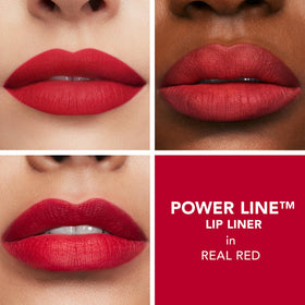 BUXOM Power Line Real Red waterproof matte color stays put for hours.