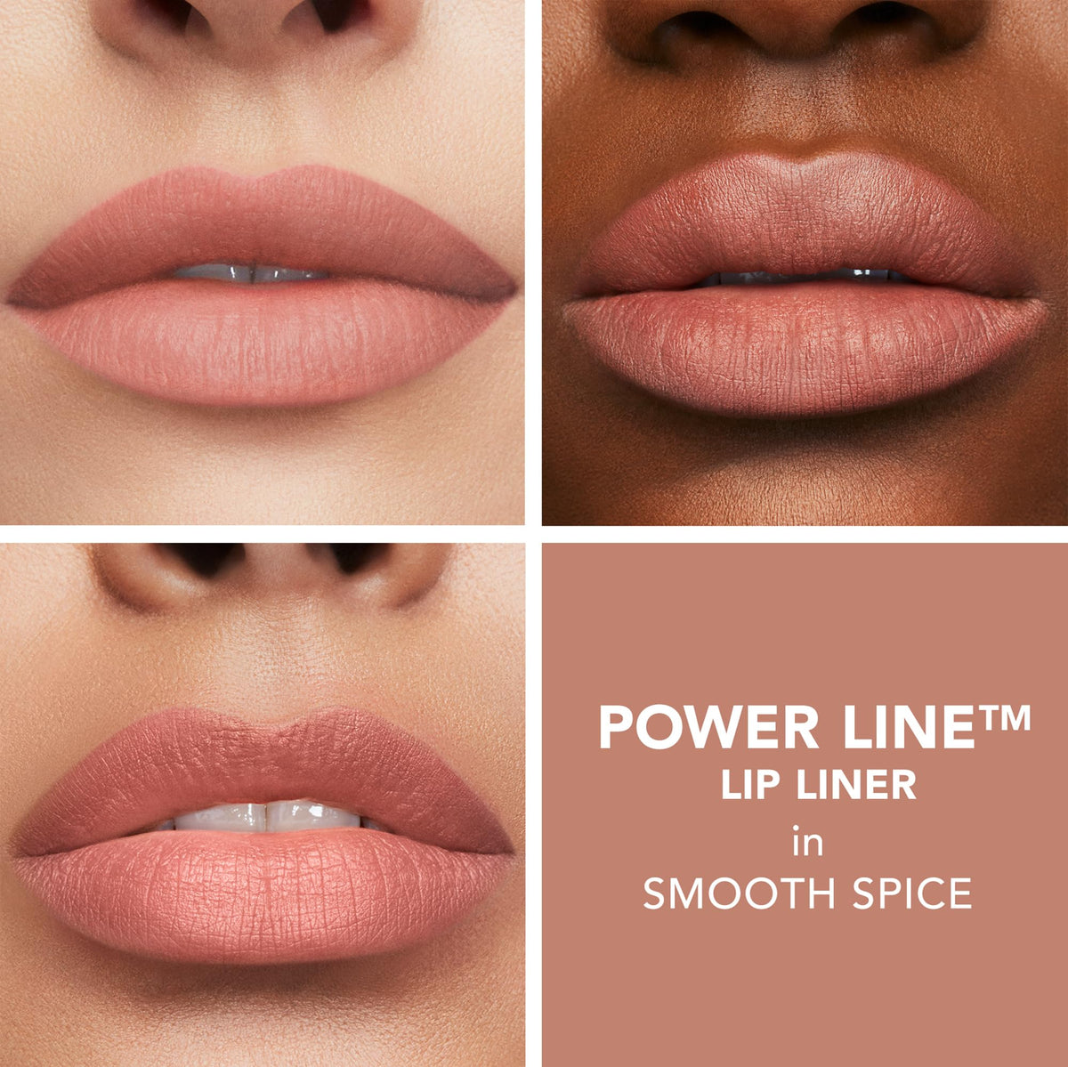 Buxom Power Line Plumping Lip Liner Smooth Spice highlights built-in brush for easy blending and precise fill.