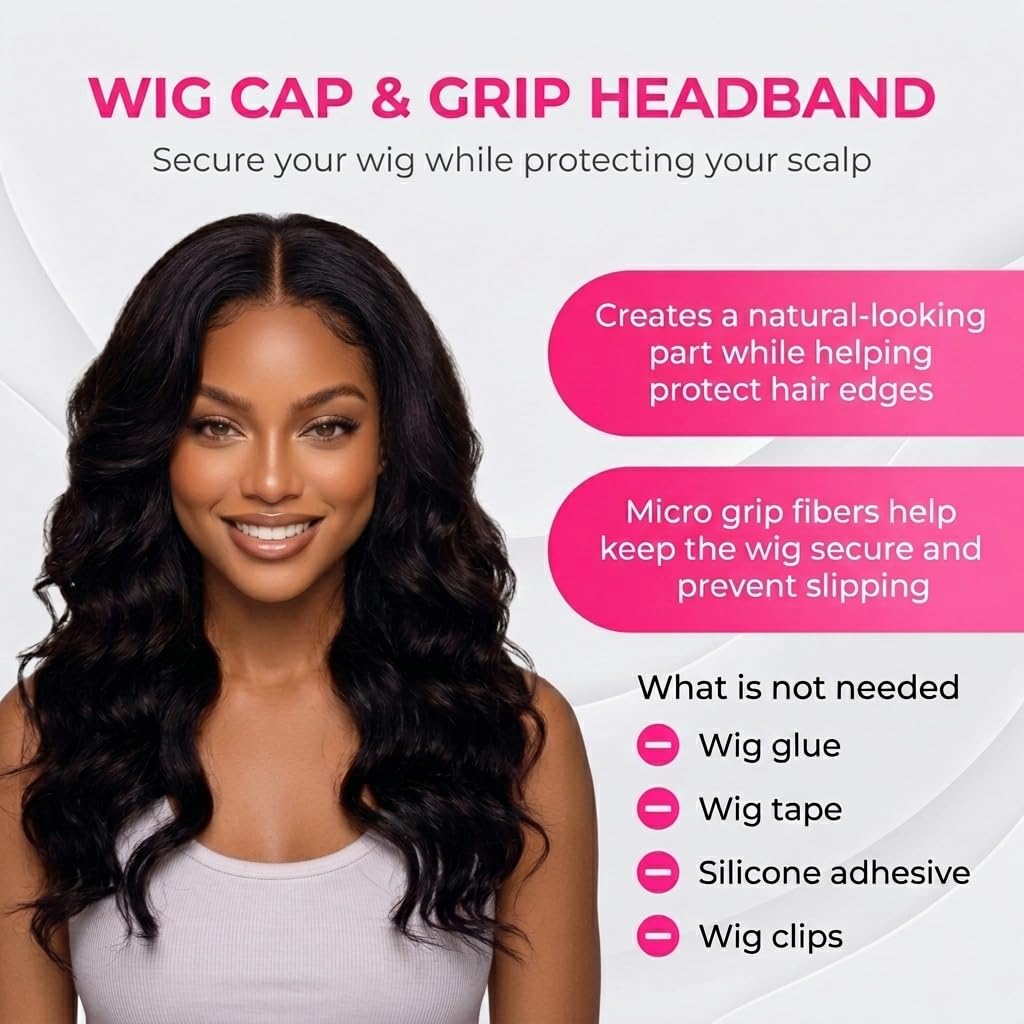 BuyaCraft Max Wig Grip Cap eleven-by-five lace area creates natural part