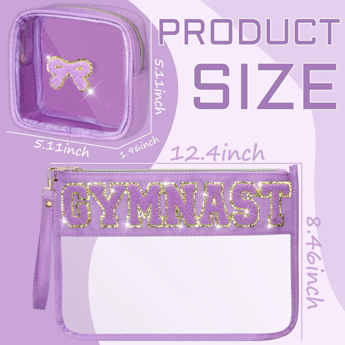 BuyCard clear PVC organizer pouch for quick access to cosmetics while traveling
