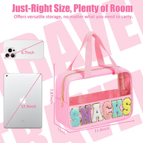 BuyCard clear window makeup pouch shows contents at a glance.