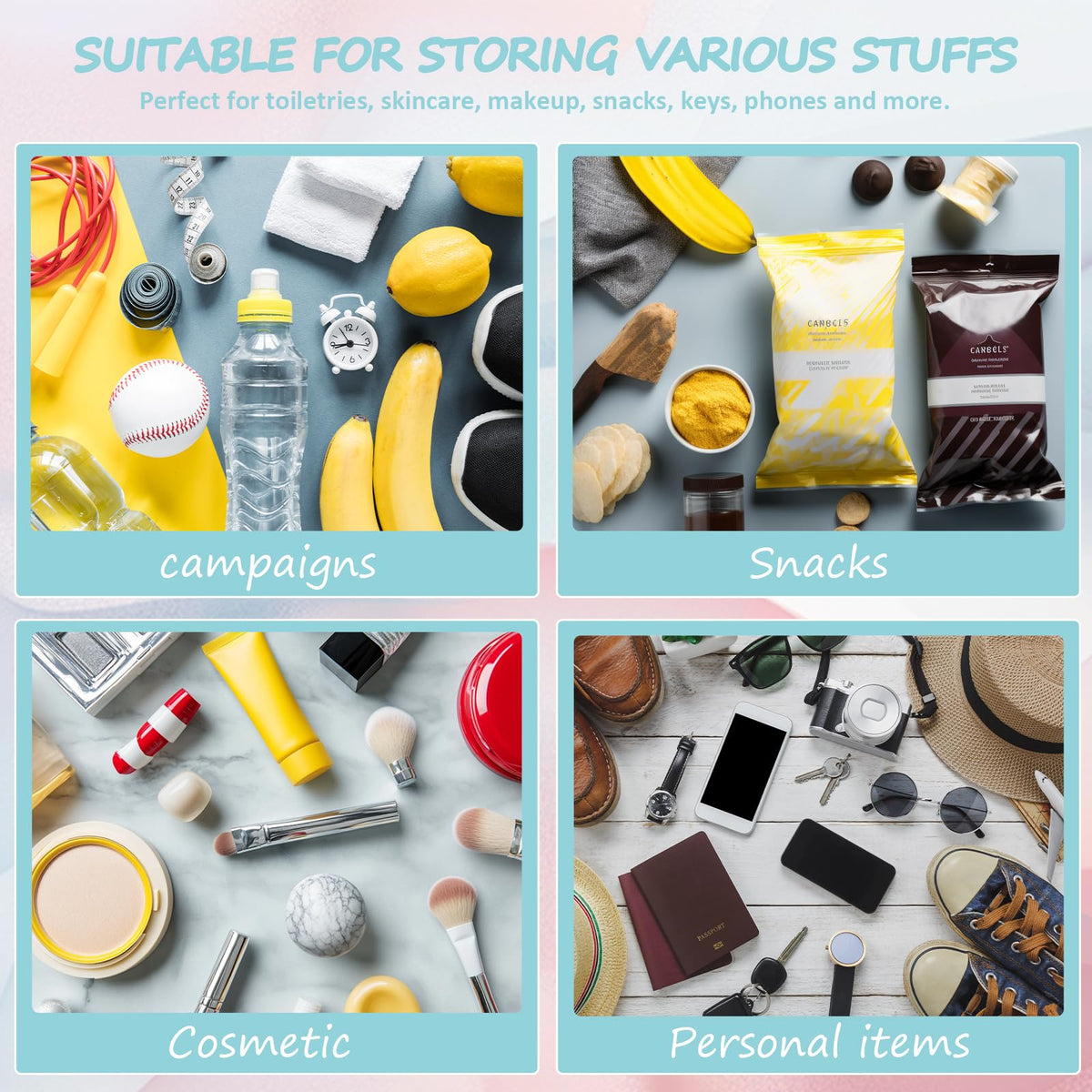 BuyCard portable toiletry storage bag ideal for on-the-go organization.