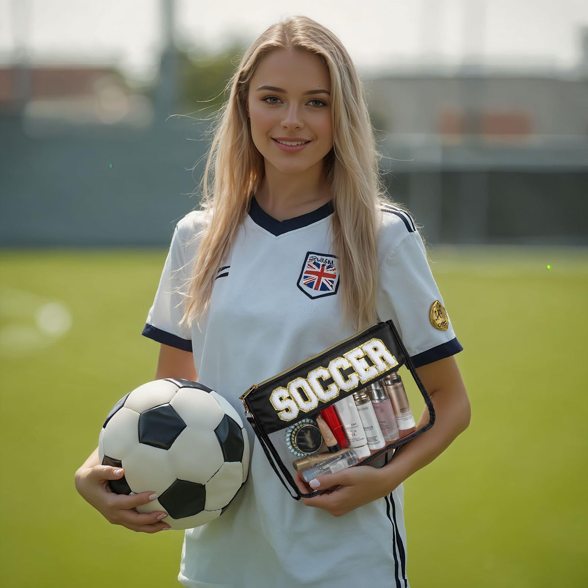 BuyCard soccer-themed gift bag for her friends and soccer lovers