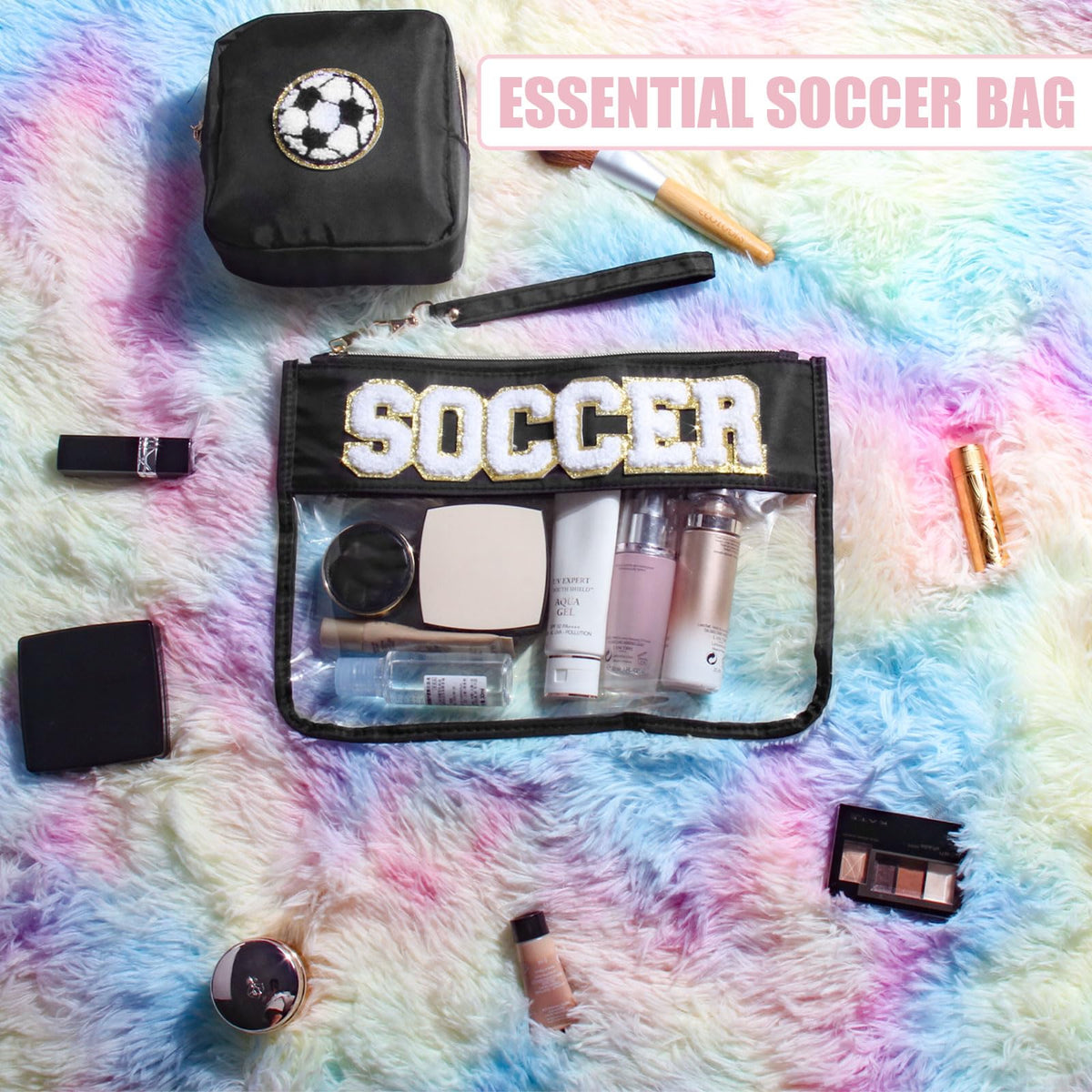 BuyCard zipper pouch keeps toiletries secure during workouts