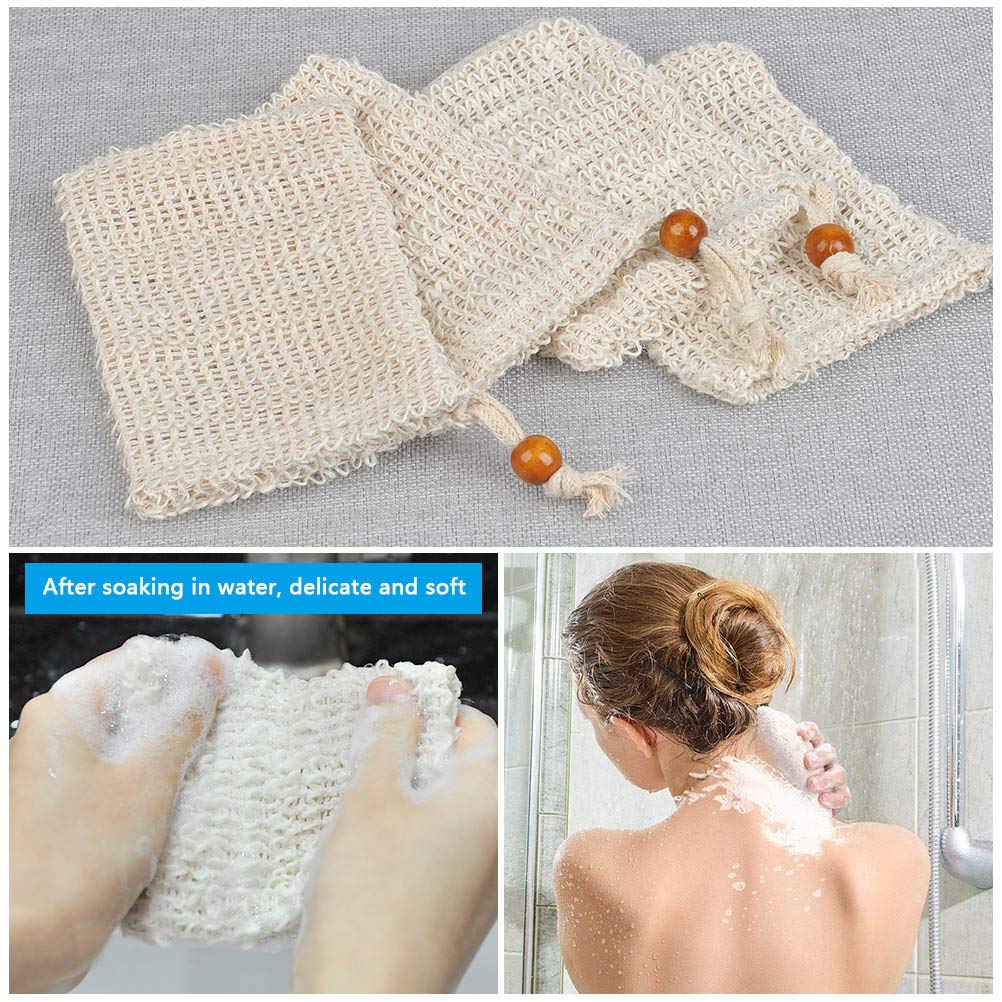 BUYGOO soap bag 9x14 cm fits most bars.