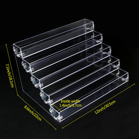 BVANQ countertop display keeps sunglasses and polish within reach.
