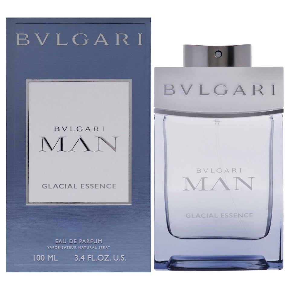 BVLGARI Man Glacial Essence bottle front view, ideal for daily premium fragrance.