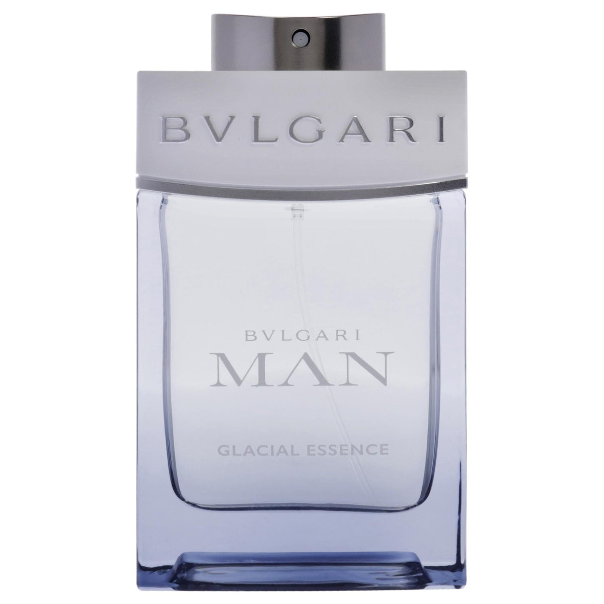 BVLGARI Man Glacial Essence icy motif close-up suggests refreshing masculine vibe.