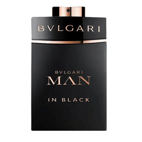 BVLGARI Man In Black bottle close-up for a luxurious evening impression.