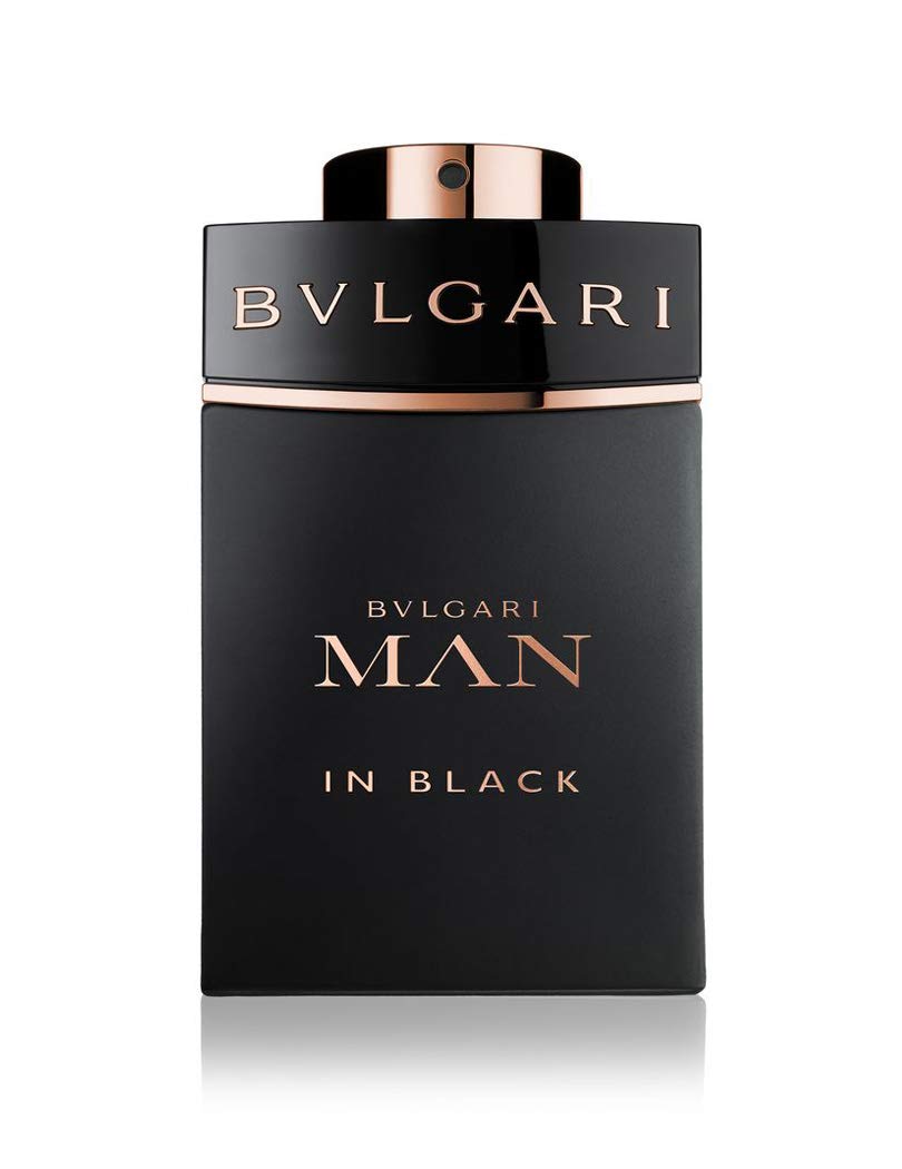 BVLGARI Man In Black bottle close-up, highlighting premium design for evening wear.