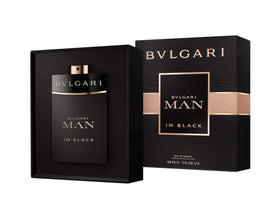 BVLGARI Man In Black packaging shot, gift-ready presentation.