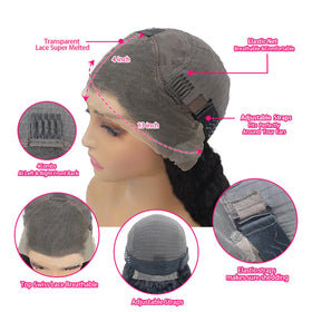 Bworto Brazilian virgin human hair wig with soft feel and easy restyling