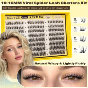 BXMZKD D-curly fluffy lashes on eye with natural lift