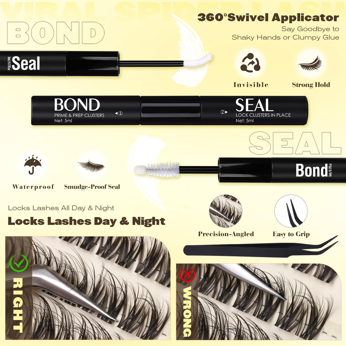 BXMZKD Precision tweezers aiding easy, precise lash application