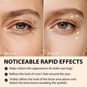 BXRUIAGN eye area lift effect showcases a refreshed, awake appearance.