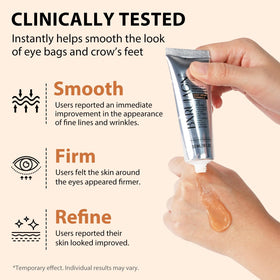 BXRUIAGN under-eye puffiness minimization suggests a brighter, less swollen look.