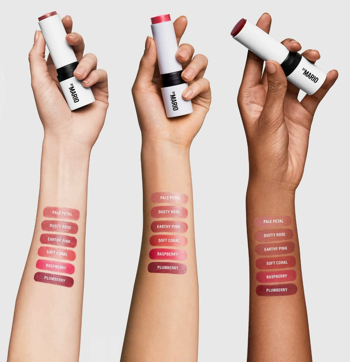 BY MARIO Soft Pop Blush Stick Pale Petal cap shows portable design for on-the-go touch-ups