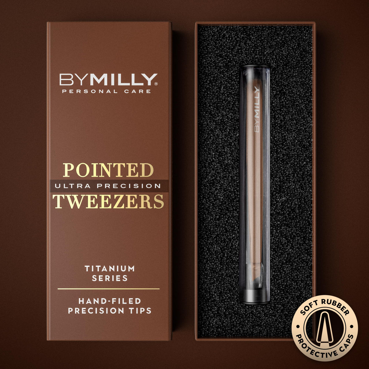 By MILLY Titanium Series hammer-forged body close-up showcasing durability
