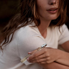 By Rosie Jane Remi label shows clean ingredients free from parabens and sulfates