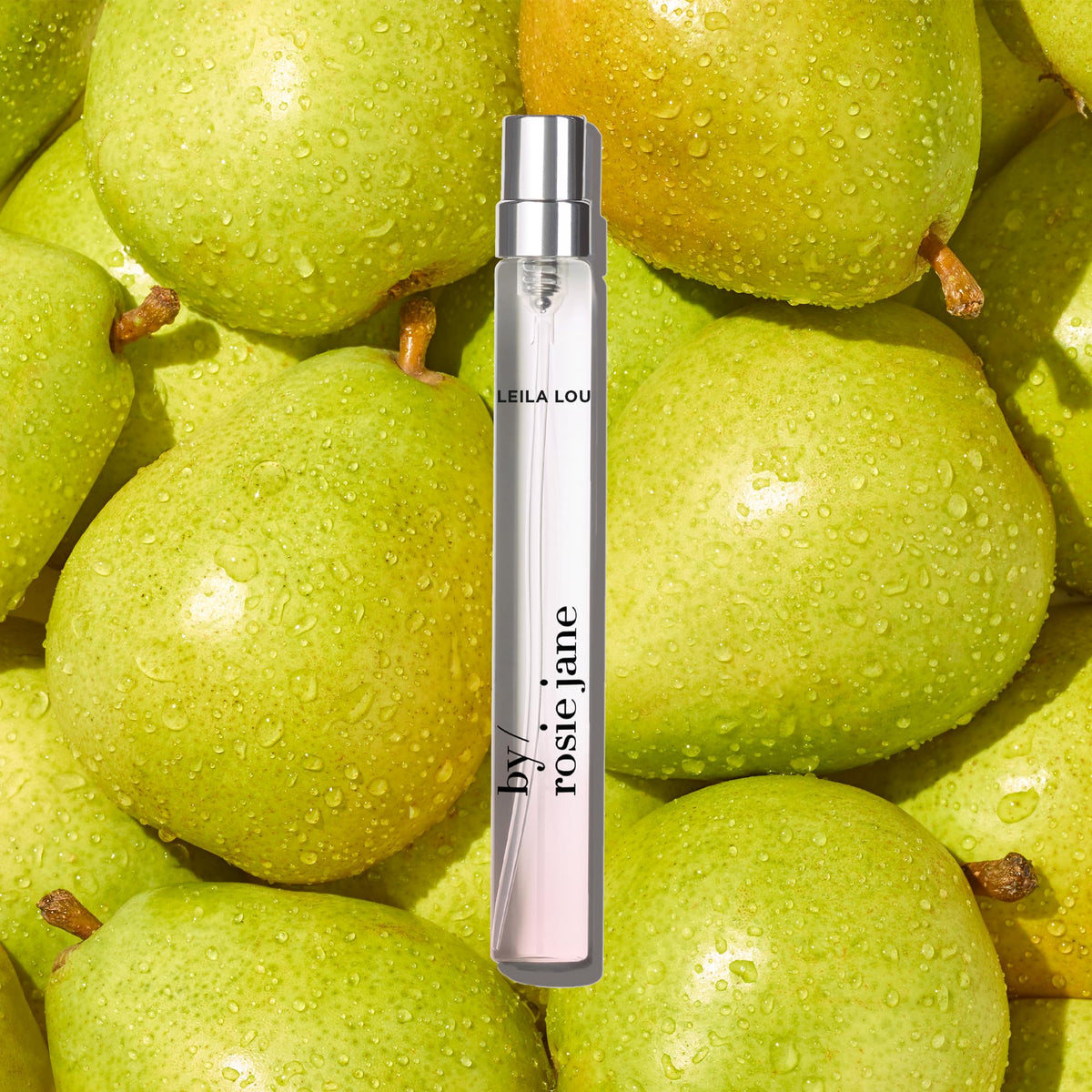 Travel-sized Leila Lou spray in a 10ml bottle for daily wear