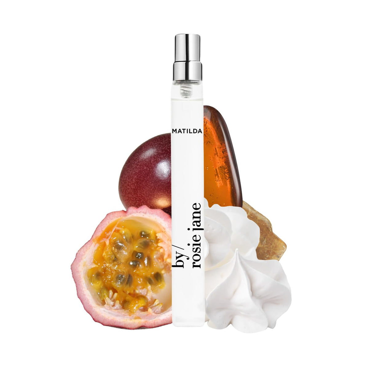 By Rosie Jane Matilda bottle close-up showcases a clean, fruit-forward aroma.