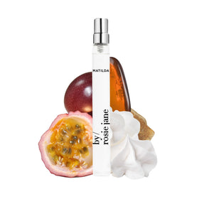 By Rosie Jane Matilda bottle close-up showcases a clean, fruit-forward aroma.