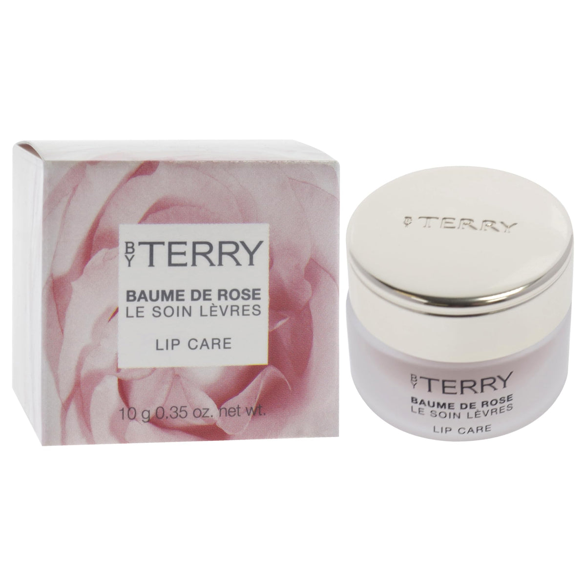 By Terry Baume de Rose lip balm delivers a non-sticky finish for all-day softness.