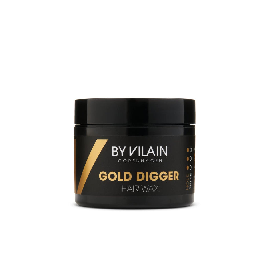 By Vilain Gold Digger bottle showing matte finish and strong hold for all day styling