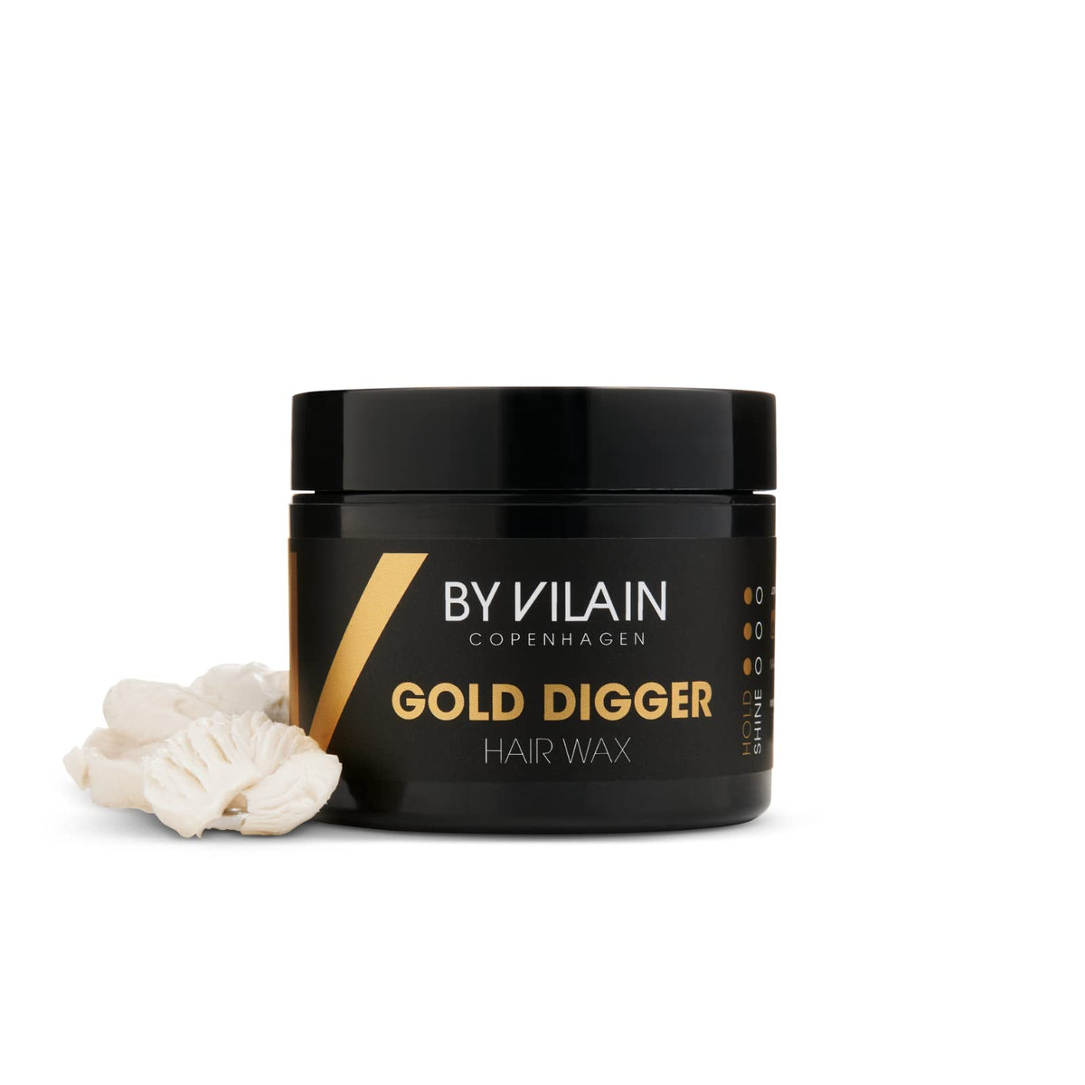 By Vilain Gold Digger hair wax texture adds fullness and controlled shaping