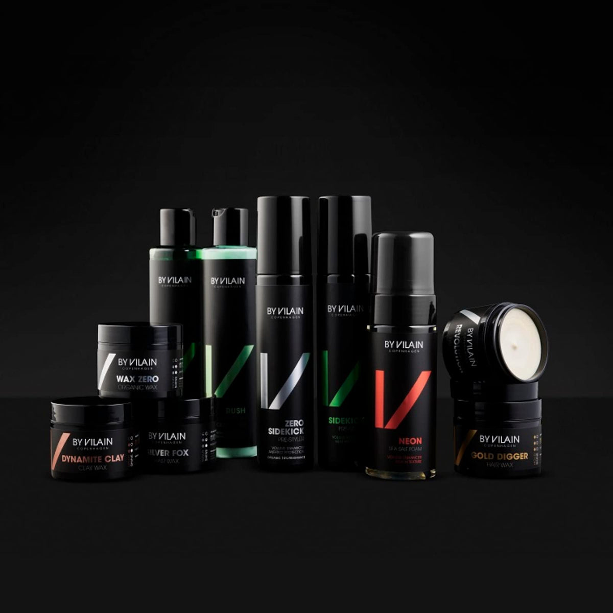 By Vilain Sidekick heat protection closeup guards hair against heat while adding shine