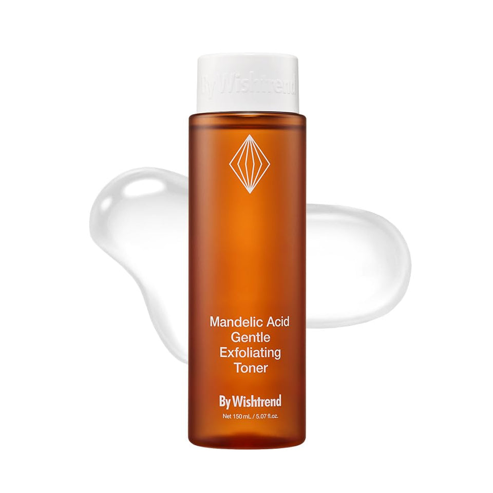By Wishtrend Mandelic Toner bottle front ready for gentle exfoliation