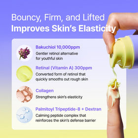 BY WISHTREND Vitamin A-mazing Bakuchiol Night Cream pump dispenser for controlled nightly dosing.