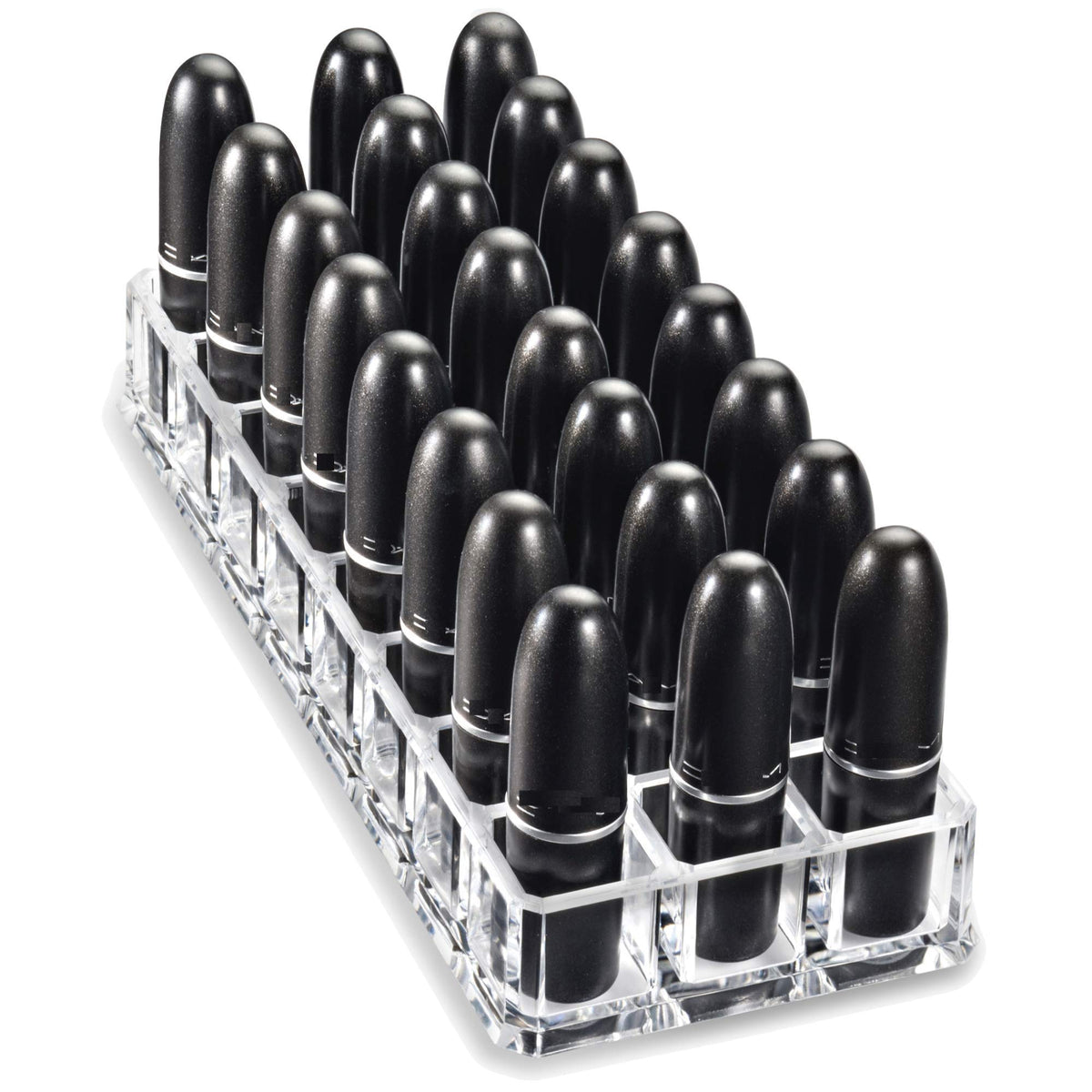 BY ALEGORY lip gloss organizer in crystal clear design for organized routine