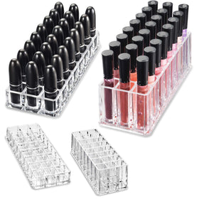 BY ALEGORY lipstick organizer display with 24 tall compartments for easy access