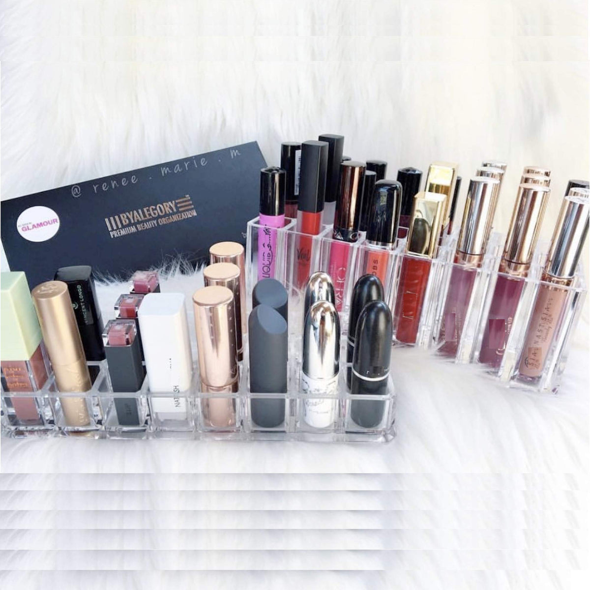 BY ALEGORY lip gloss organizer dimensions 9.17x3.5x3 inches