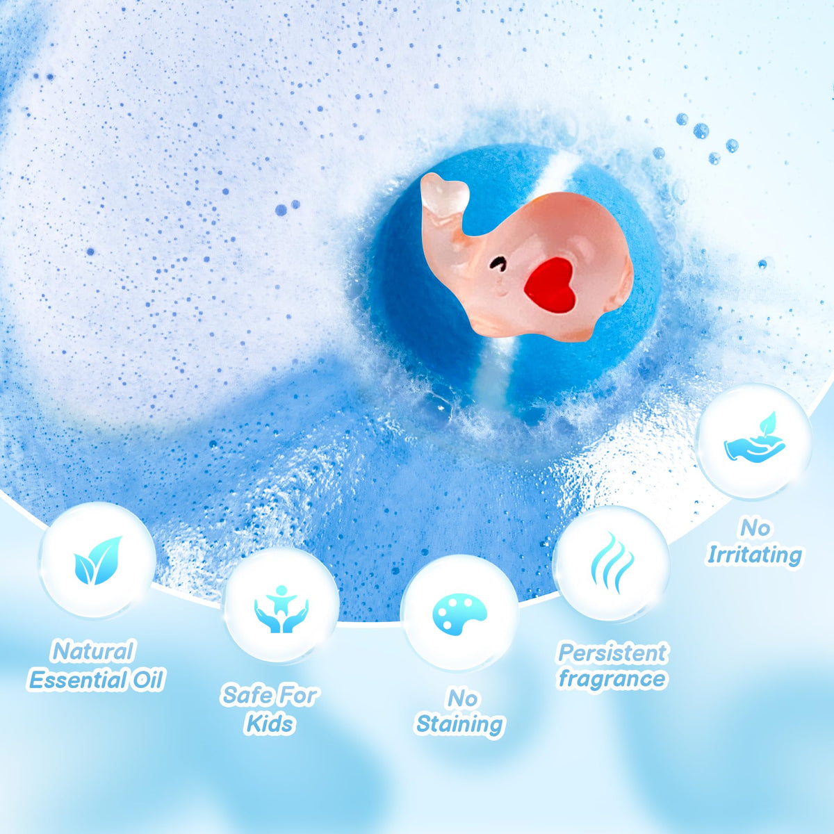 BYGGVIR bath bombs made with natural ingredients gentle for kids