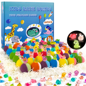 BYGGVIR bath bombs with surprise toy inside engage kids during bath time