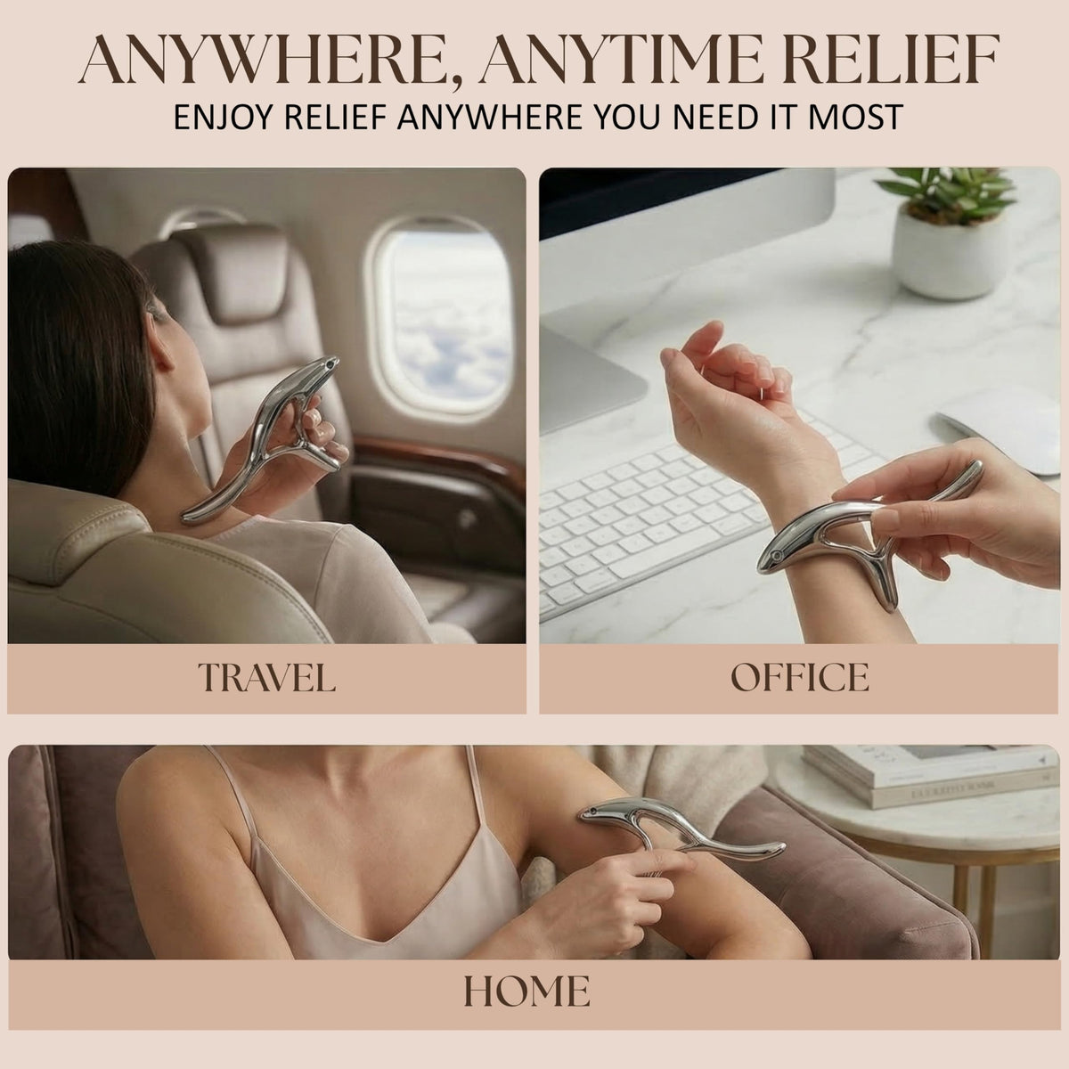ByLif portable self-massage tool for on-the-go relief.