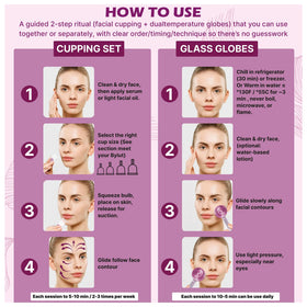 ByLut premium borosilicate glass cups for durable, easy-clean facial tools