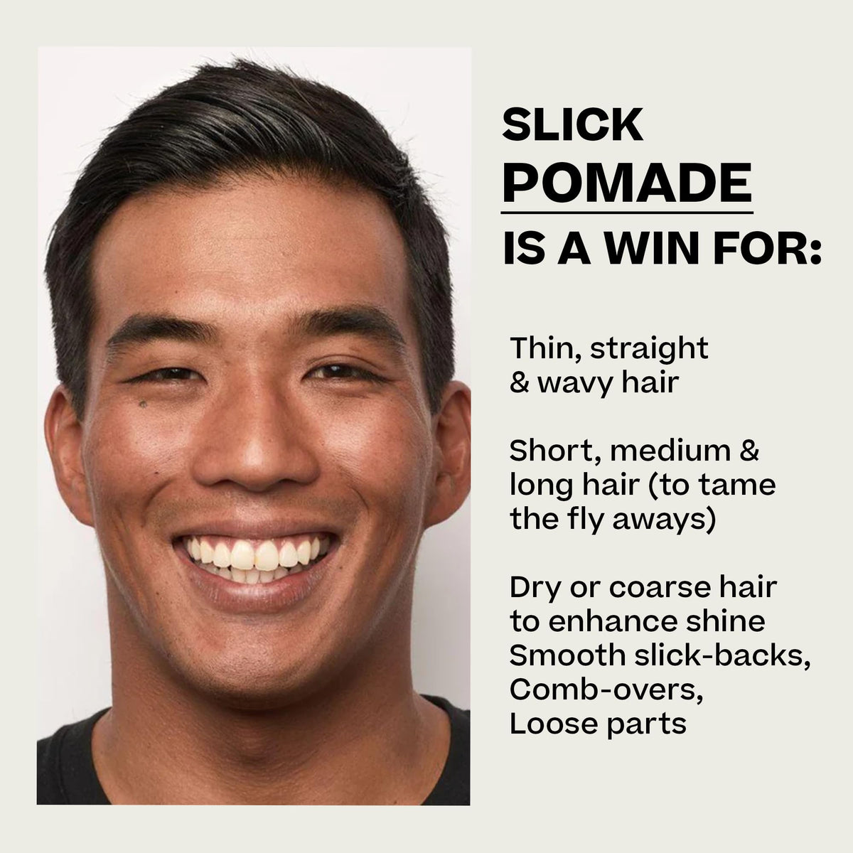 BYRD Hairdo Slick Pomade being applied by hands demonstrates easy distribution.