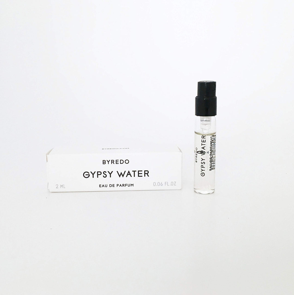 Byredo Gypsy Water sample vial for try-before-you-buy and travel use