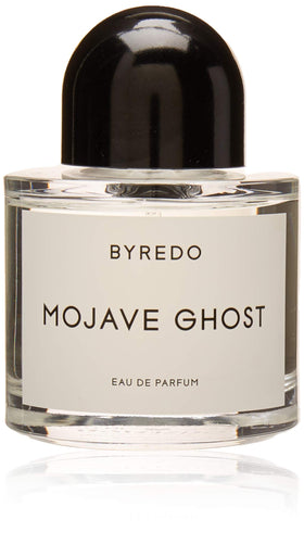 Byredo Mojave Ghost bottle shown, ideal for evening wear
