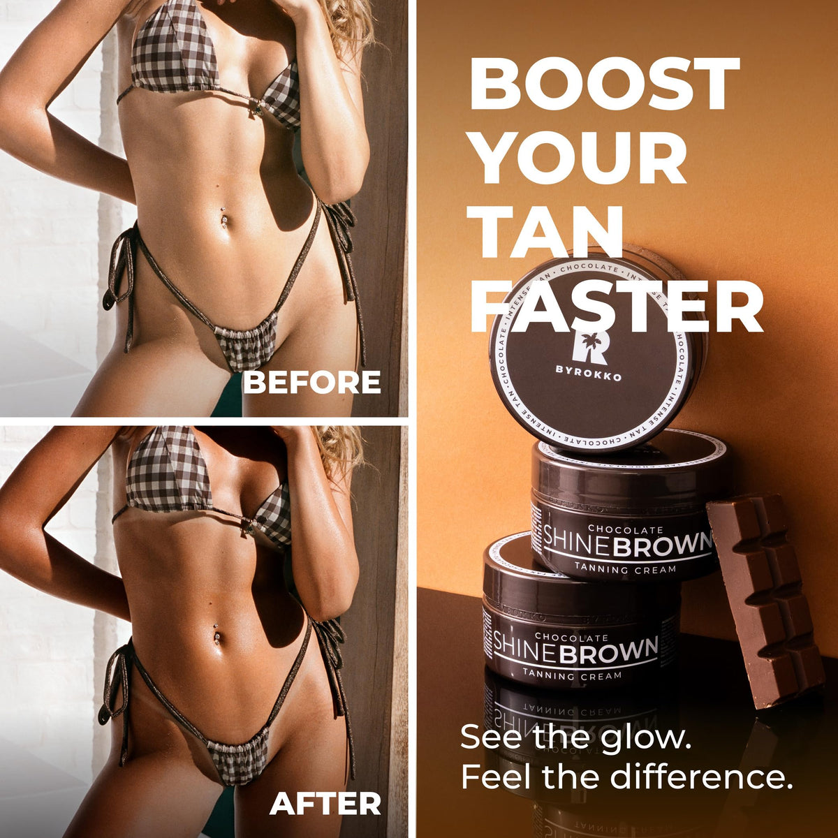 BYROKKO Shine long lasting bronze glow with premium ingredients