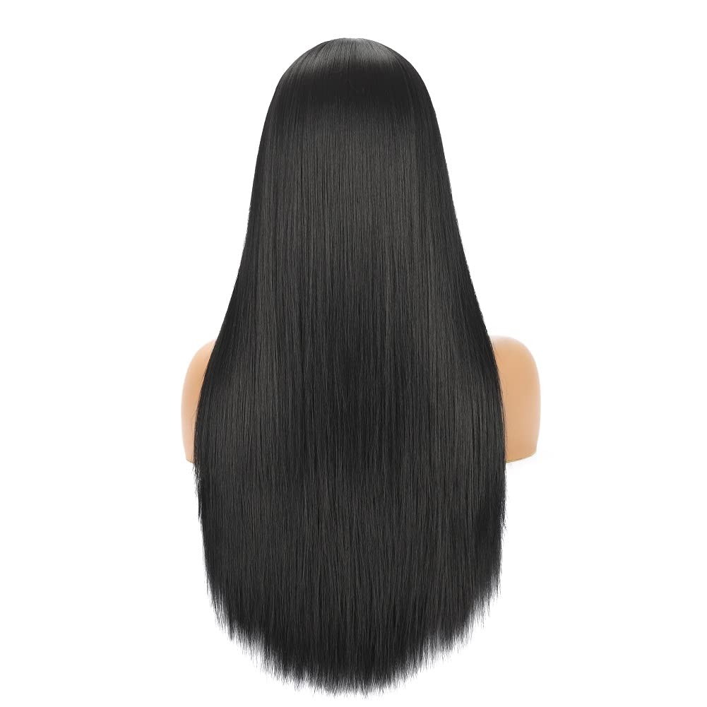BYRON long straight wig with bangs cosplay look adds dramatic style instantly