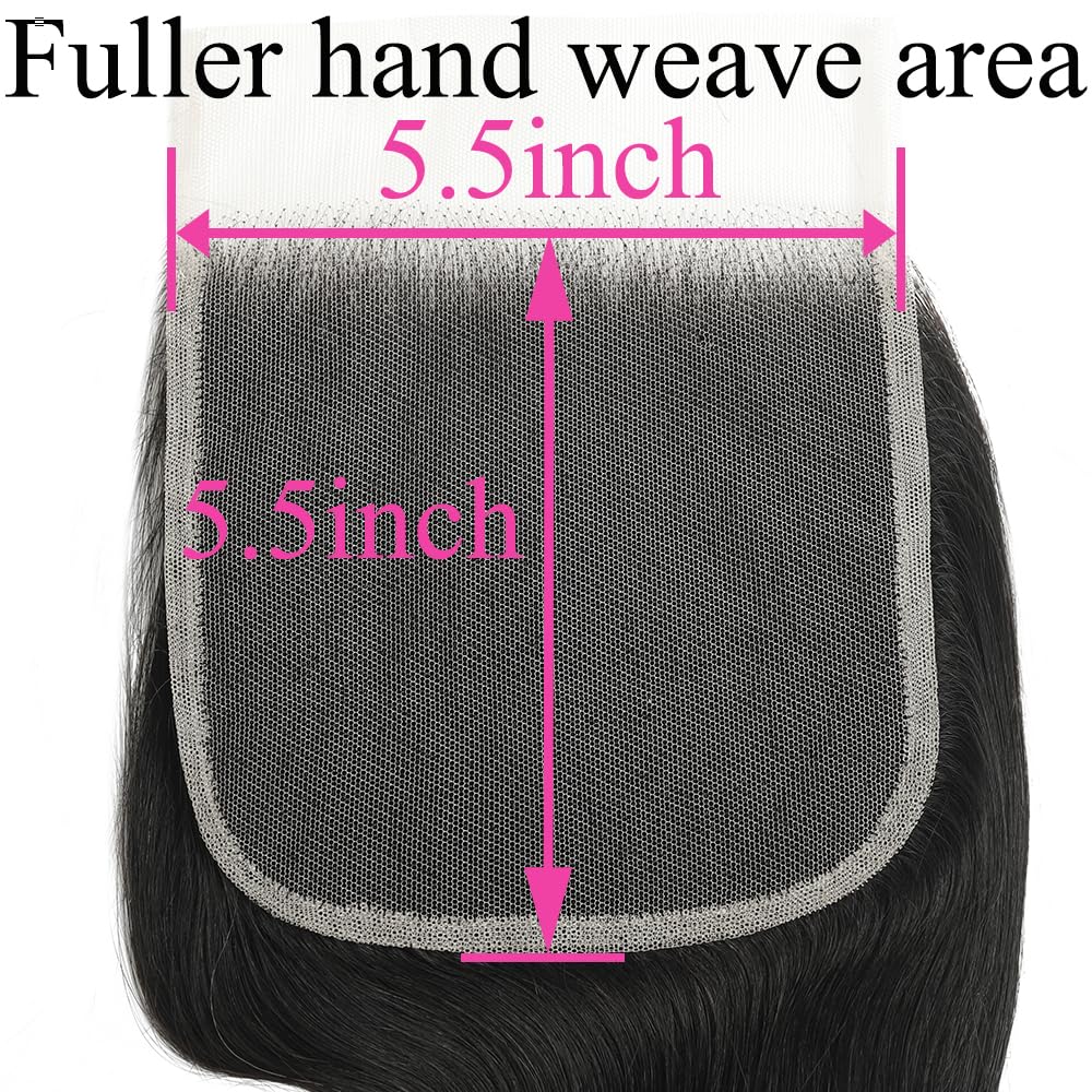 BYUP HAIR 16 inch Brazilian virgin closure offers easy maintenance and styling.
