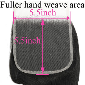 BYUP HAIR 16 inch Brazilian virgin closure offers easy maintenance and styling.