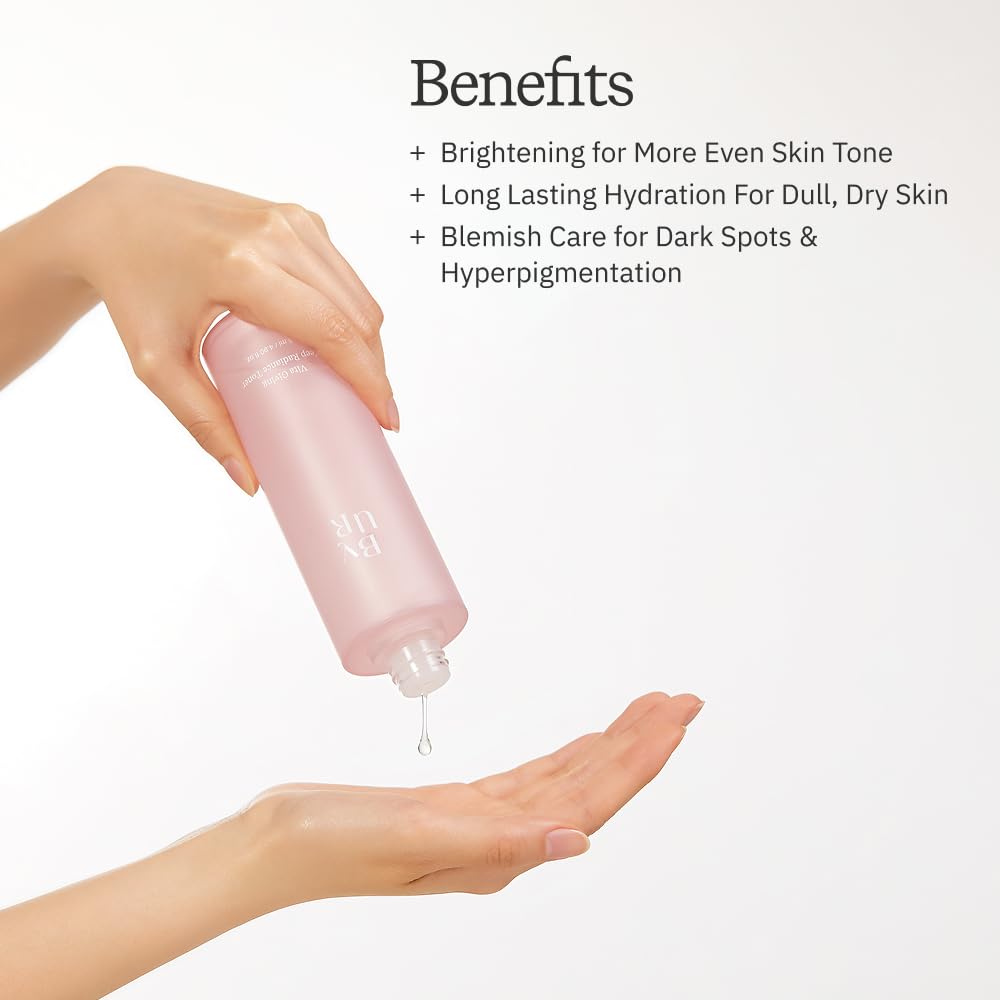 ByUR Vita Giving Keep Radiance Toner pour shows smooth, even-toned application.