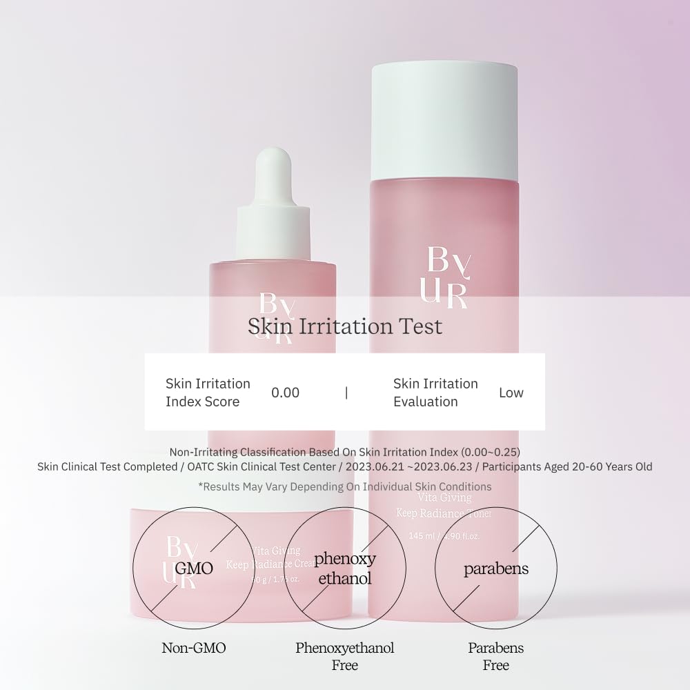 ByUR Vita Giving Keep Radiance Toner brightening-action supports an even complexion.