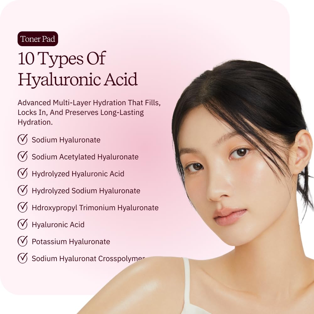 ByUR Vita Giving Keep Radiance pad with 10-type Hyaluronic Acid for deep hydration.